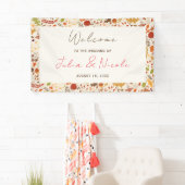 Banderoles Bohème séché Rustique Floral Automne Falls Mariage (En situation)