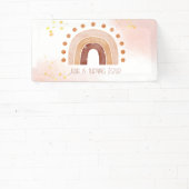 Banderoles Boho aquarelle arc-en-ciel (Insitu)