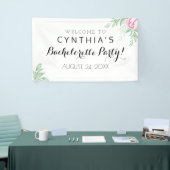 Banderoles Boho Aquarelle Eucalyptus Vert Bachelorette (Salon professionnel)