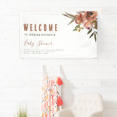 Banderoles Boho Baby shower verdure rustique Adorable (En situation)