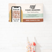 Banderoles Boho Branding Professional Publicité QR Code (Insitu)