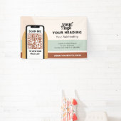 Banderoles Boho Branding Professional Publicité QR Code (Insitu)