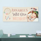 Banderoles Boho Chic Wild ONE Girl Birthday Party (Salon professionnel)