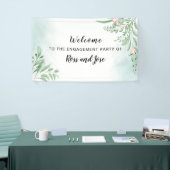 Banderoles Boho Dusty Blue Engagement Party Bienvenue (Salon professionnel)