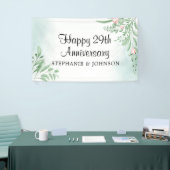 Banderoles Boho Dusty Blue Eucalyptus Mariage Anniversaire Ba (Salon professionnel)