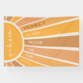 Banderoles Boho Eté Premier Voyage Autour De L'Affiche de bie (Horizontal)