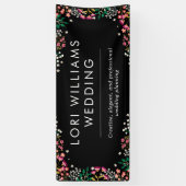 Banderoles Boho Fleurs sauvages - Noir - Nom commercial (Vertical)