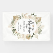 Banderoles Boho Laisser L'Aventure Commencer Le Baby shower (Horizontal)