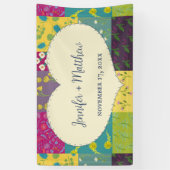Banderoles Boho Maximalist Mariage Quilt Patchwork (Vertical)
