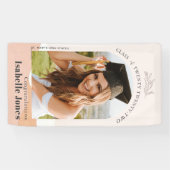Banderoles Boho Muted Pink Desert Arch Photo Graduation (Horizontal)