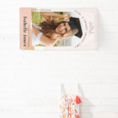 Banderoles Boho Muted Pink Desert Arch Photo Graduation (Insitu)