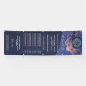 Banderoles Boho Nebula Bloom | Conception de Mandala (Horizontal)
