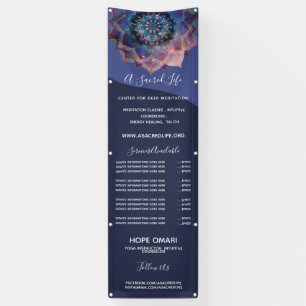 Banderoles Boho Nebula Bloom   Conception de Mandala