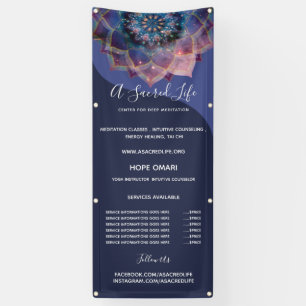 Banderoles Boho Nebula Mandala, Mystique