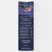 Banderoles Boho Nebula Mandala, Mystique (Vertical)
