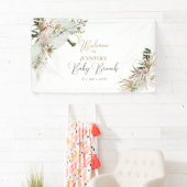 Banderoles Boho Or / Bohemian Baby Brunch Bienvenue (En situation)