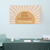 Banderoles Boho Our Little Sunshine 1er anniversaire (Salon professionnel)