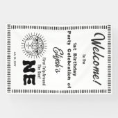 Banderoles Boho Premier voyage autour du soleil 1er anniversa (Horizontal)