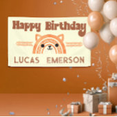 Banderoles Boho Rainbow Woodland Fox fête d'anniversaire Bien