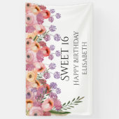 Banderoles Boho romantique aquarelle florale douce 16 partie (Vertical)