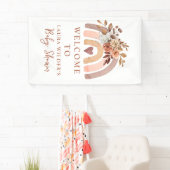 Banderoles Boho Rust Terracotta Aquarelle Arc-en-ciel (En situation)