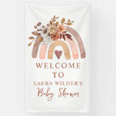 Banderoles Boho Rust Terracotta Aquarelle Arc-en-ciel (Vertical)