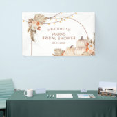 Banderoles Boho Rustic Citrouille tomber dans l'amour Grande (Salon professionnel)