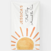 Banderoles Boho Sun Backdrop Banner Little Sunshine Anniversa (Vertical)
