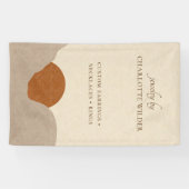 Banderoles Boho Terracotta Sable Bijoux artisanaux Abstraits (Horizontal)