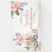 Banderoles Bois Animaux Boho Tribal Bienvenue Contexte (Vertical)