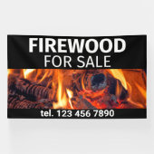 Banderoles Bois de chauffage à vendre Feu professionnel profe (Horizontal)