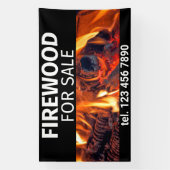 Banderoles Bois de chauffage à vendre Feu professionnel profe (Verticale)