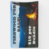 Banderoles Bois de chauffage à vendre modifier le prix (Vertical)