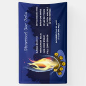 Banderoles Bois de chauffage rustique personnalisé pour l'ens (Vertical)