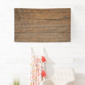 Banderoles Bois de grange rustique fond horizontal ou modèle (En situation)