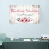 Banderoles Bois rustique Chic Roses Rose rose Anémone Floral (Salon professionnel)