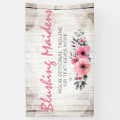 Banderoles Bois rustique Chic Roses Rose rose Anémone Floral (Vertical)