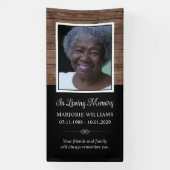 Banderoles Bois rustique dans l'amour Mémoire Photo Couvertur (Verticale)