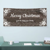 Banderoles Bois rustique Personnalisé Floral Fête de Noël (Salon professionnel)