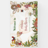 Banderoles Bois Whimsical Enchanted Forest Fée & Ladybug (Vertical)