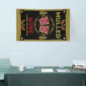 Banderoles Boisson de vin rouge multicouche Noël (Salon professionnel)