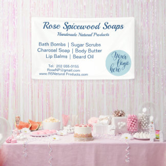 Banderoles Boite de salon du logo personnalisé