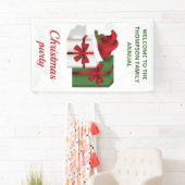 Banderoles Boîtes Cadeaux Blanches Et Vertes Avec Texte Perso (En situation)