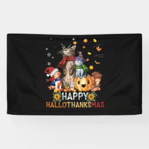 Banderoles bon thanksgiving Chat Hallothanksmas Hallothanksma