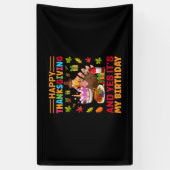 Banderoles Bon thanksgiving Et C'Est Mon Anniversaire (Vertical)