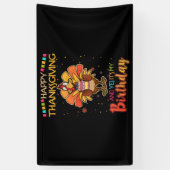 Banderoles bon thanksgiving Et oui c'est mon anniversaire Tur (Vertical)
