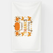 Banderoles Bon thanksgiving Floral Citrouille classique T-shi (Vertical)