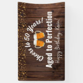 Banderoles Bonjour à 50 ans ! Anniversaire de la perfection (Vertical)