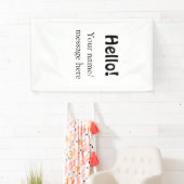 Banderoles Bonjour ajouter un message de nom simple minimum é (En situation)