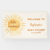 Banderoles Bonjour Baby shower Sunshine (Horizontal)